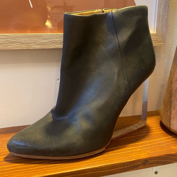 Maison Martin Margiela for H&M transparent leather booties BRAND NEW - Picture 3 of 8